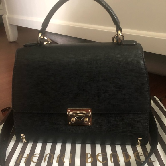 Henri Bendel Waldorf Top Handle Satchel - Picture 1 of 6